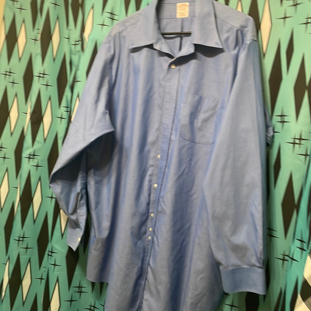 Brooks Brothers All Cotton Chambray Button Down sz 18-35